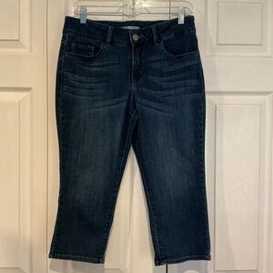🐸🐸🐸 Riders by Lee Mid Rise Capri Blue Denim Jeans - Size 6